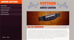 Desktop Screenshot of cavinsguitars.com